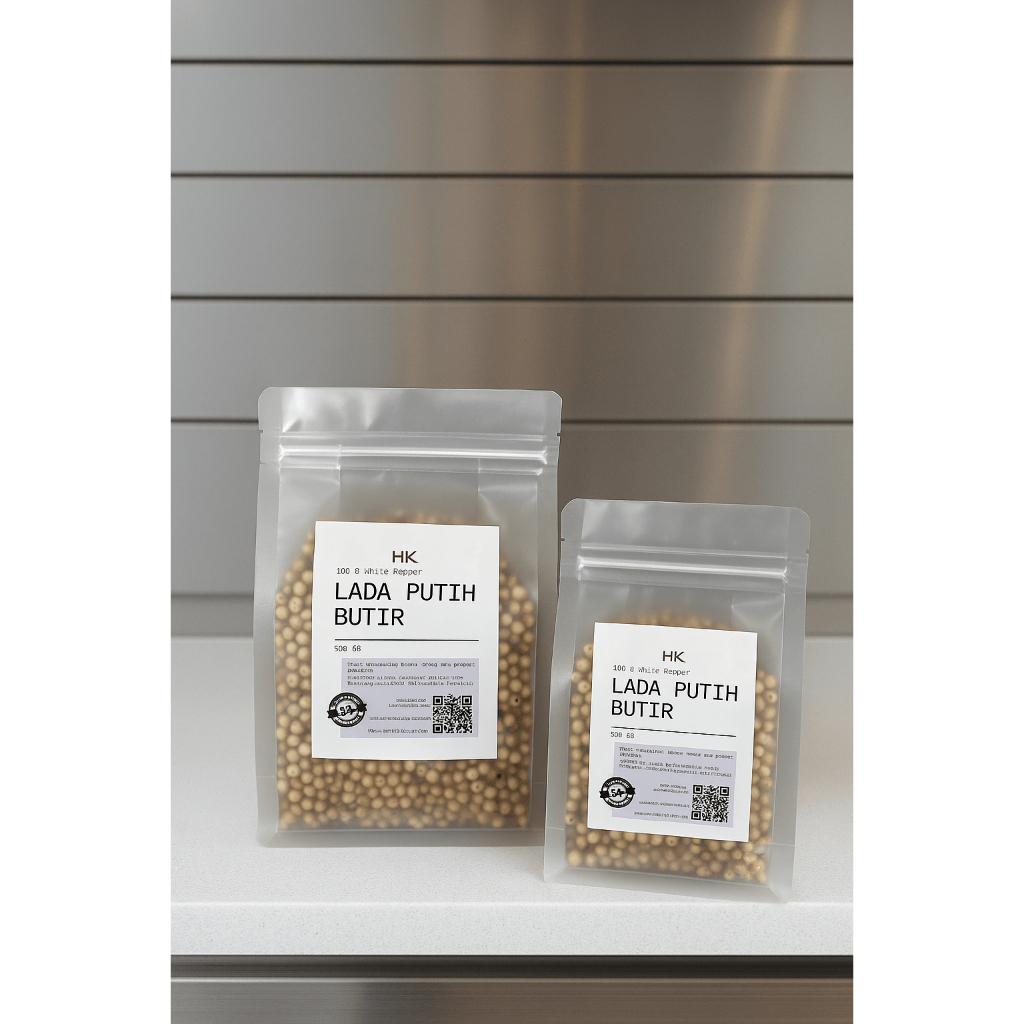 

HK Lada Putih Butir | White Pepper 100% Asli Organic Halal