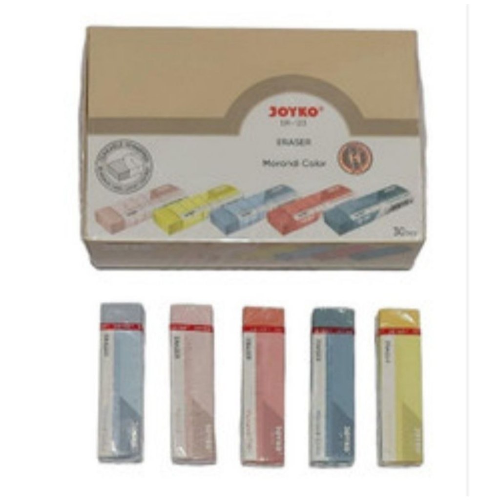 

Penghapus Joyko ER-123 - Morandi Pastel Color Eraser warna warni - Merah Muda