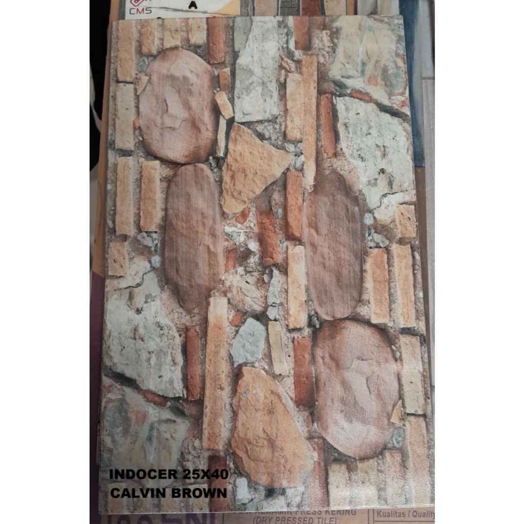 KERAMIK DINDING 25X40 INDOCER CALVIN BROWN KW 3 KERAMIK 25X40 KERAMIK DINDING DAPUR KERAMIK DINDING 