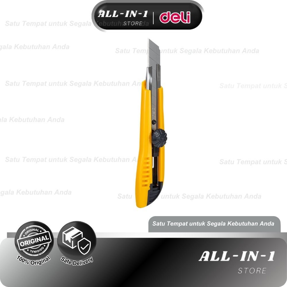 

Deli Cutter dengan pisau baja SK5 sistem kunci manual untuk penggunaan yang aman E2043