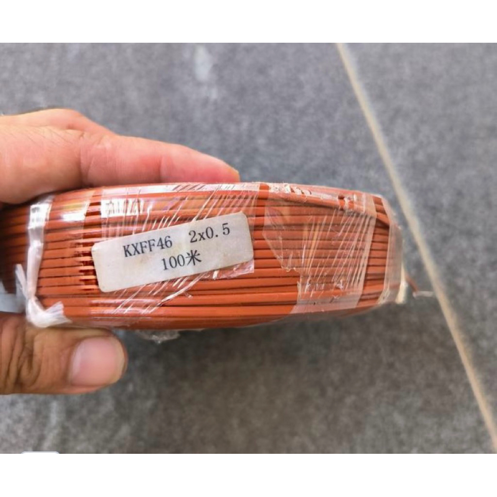 Brown K Type Thermocouple Wire Kabel Coklat Teflon 2x0.5mm