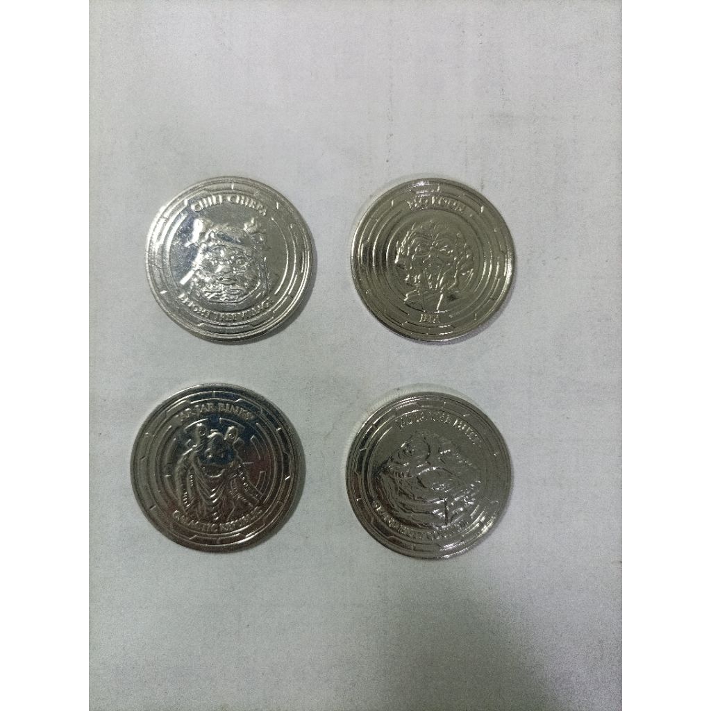 koin Alfamart Star Wars Han Solo, Obi wan Kennobi, Amidala, Luke Skywalker, Jabba the hut, jar jar b