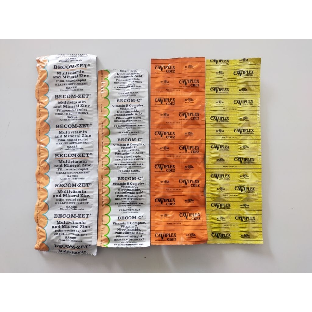 VITAMIN BECOM C , BECOM ZET,  CAVIPLEX, CAVIPLEX CDEZ