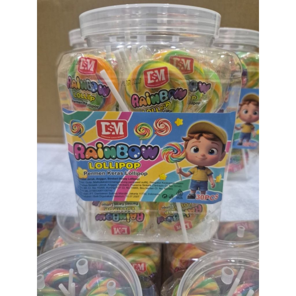 

DSM LOLIPOP RAINBOW TOPLES Isi 30