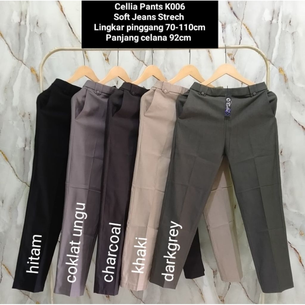Cellia k006|Celana kantor|Celana cellia Original|Celana kerja