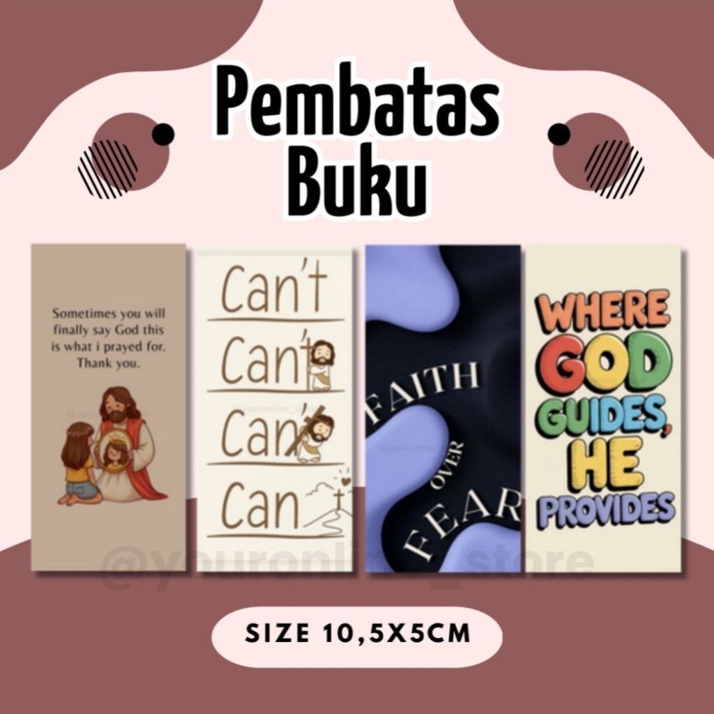 

Pembatas Buku, Pembatas Alkitab, Kartu Rohani