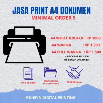

JASA PRINT DOKUMEN A4 HVS 75 gsm (MIN 5)