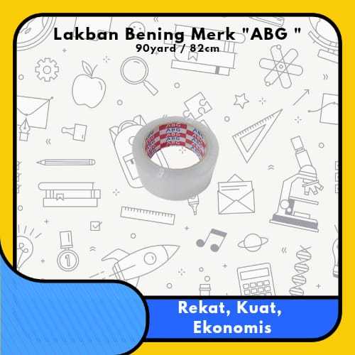 

LAKBAN ISOLASI BENING Besar 80 Yard Merk "ABG