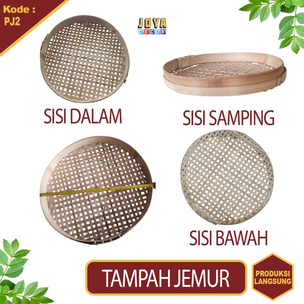 TAMPAH BAMBU JEMUR , ANYAMAN BAMBU , NAMPAN BAMBU PJ2