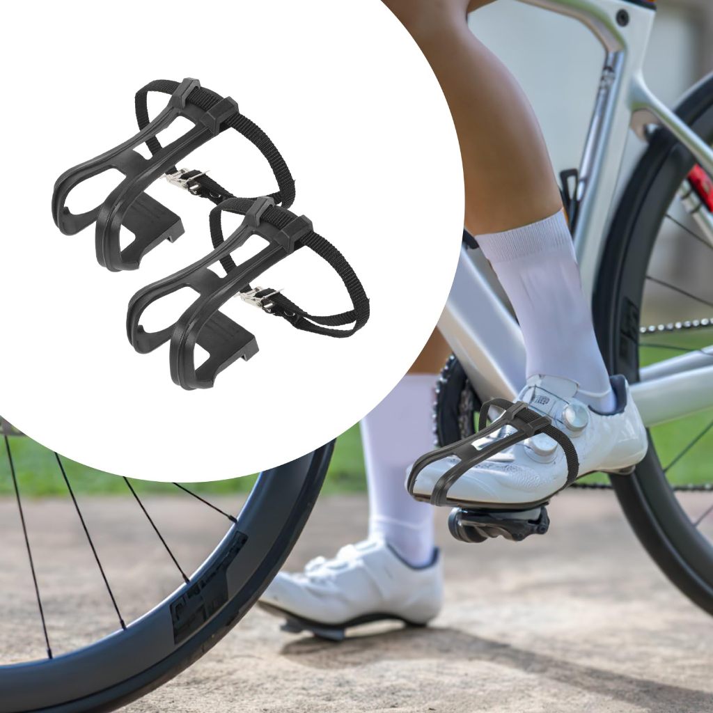 Paket Toe Clip Tali Strap / Pedal Sepeda Toe Clip Besar / Pedal Sepeda Fixie Strap