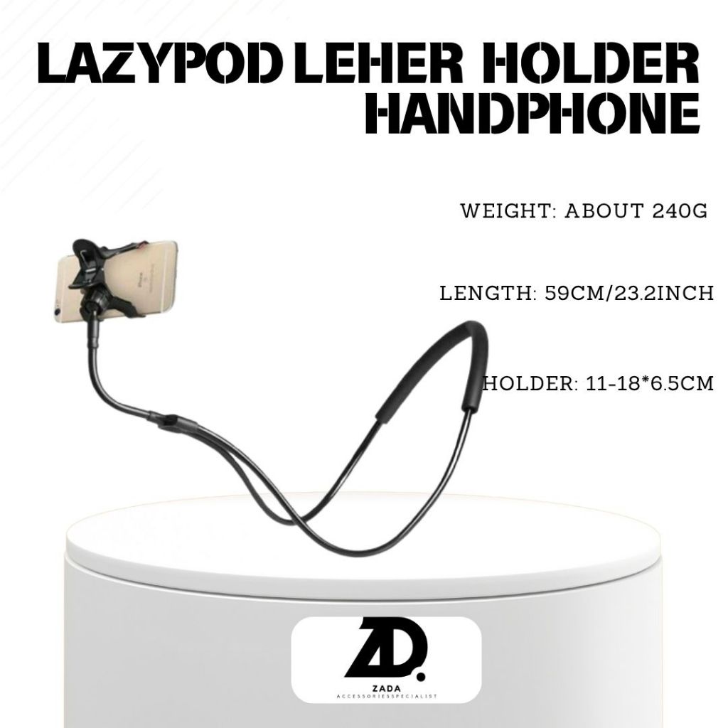 Lazypod Leher Lazypod Neck Holder Handphone Holder HP Leher Murah Gratis Ongkir Bisa Cod