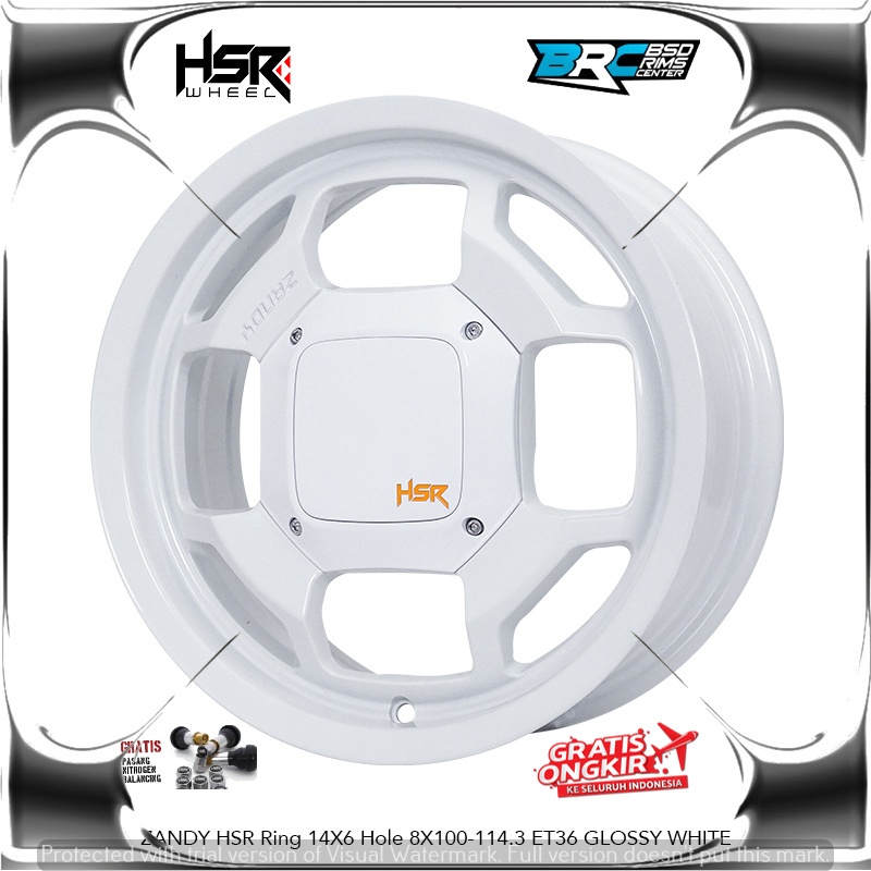 PROMO Velg mobil racing hsr zandy ring 14 untuk wuling aer ev