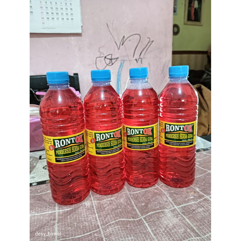 rontok cairan pembersih serbaguna 600ml //rontok pembersih toilet