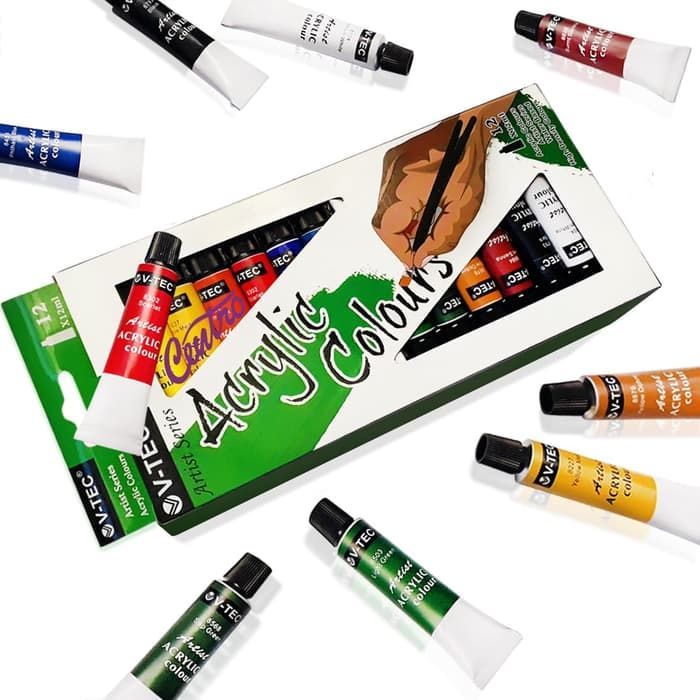 

TBMO V-TEC Acrylic Colour Set VT-812/A 12x12ml - Cat Akrilik Vtec VT-812/A 12