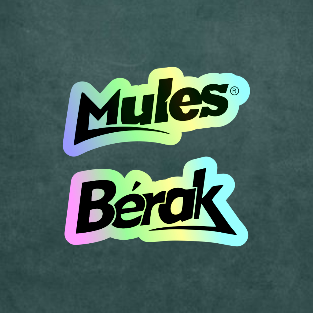 

Stiker Anime Hologram MULES dan BERAK Case Hp dan Laptop 7 Cm