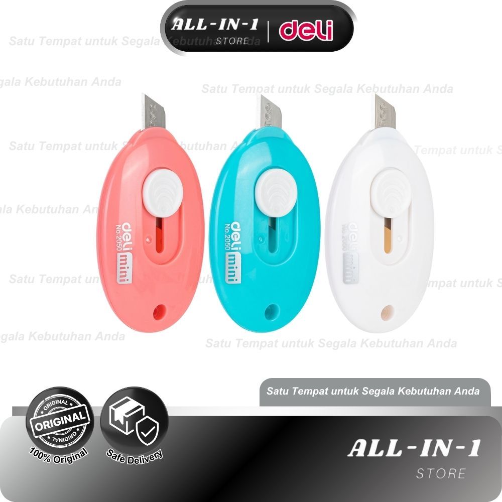 

Deli Mini Cutter Portabel 3 Warna Desain Simple, Pisau Tajam, Untuk Membuka Paket E2050