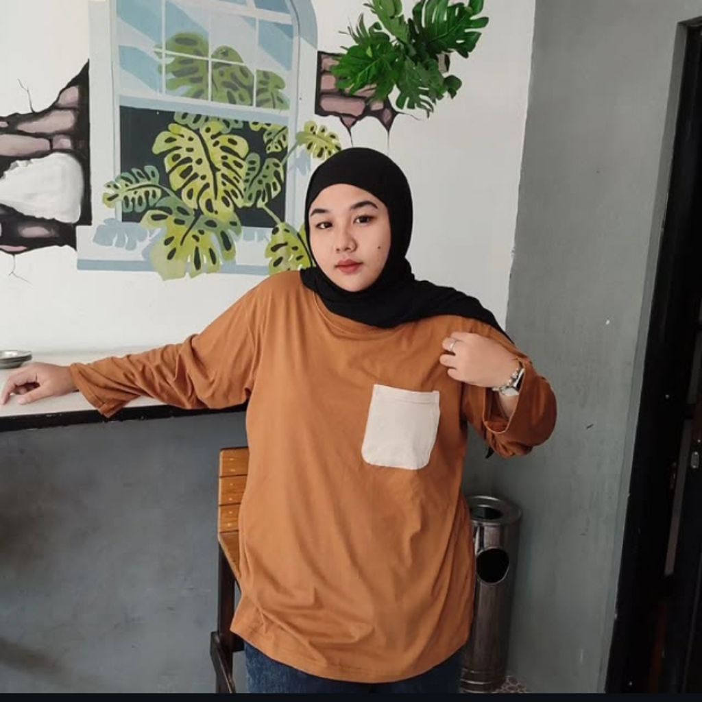 UDEY KAOS POLOS SUPER JUMBO/KAOS LENGAN PANJANG OVERSIZE LD 140 150 (XXXXL-XXXXXL)