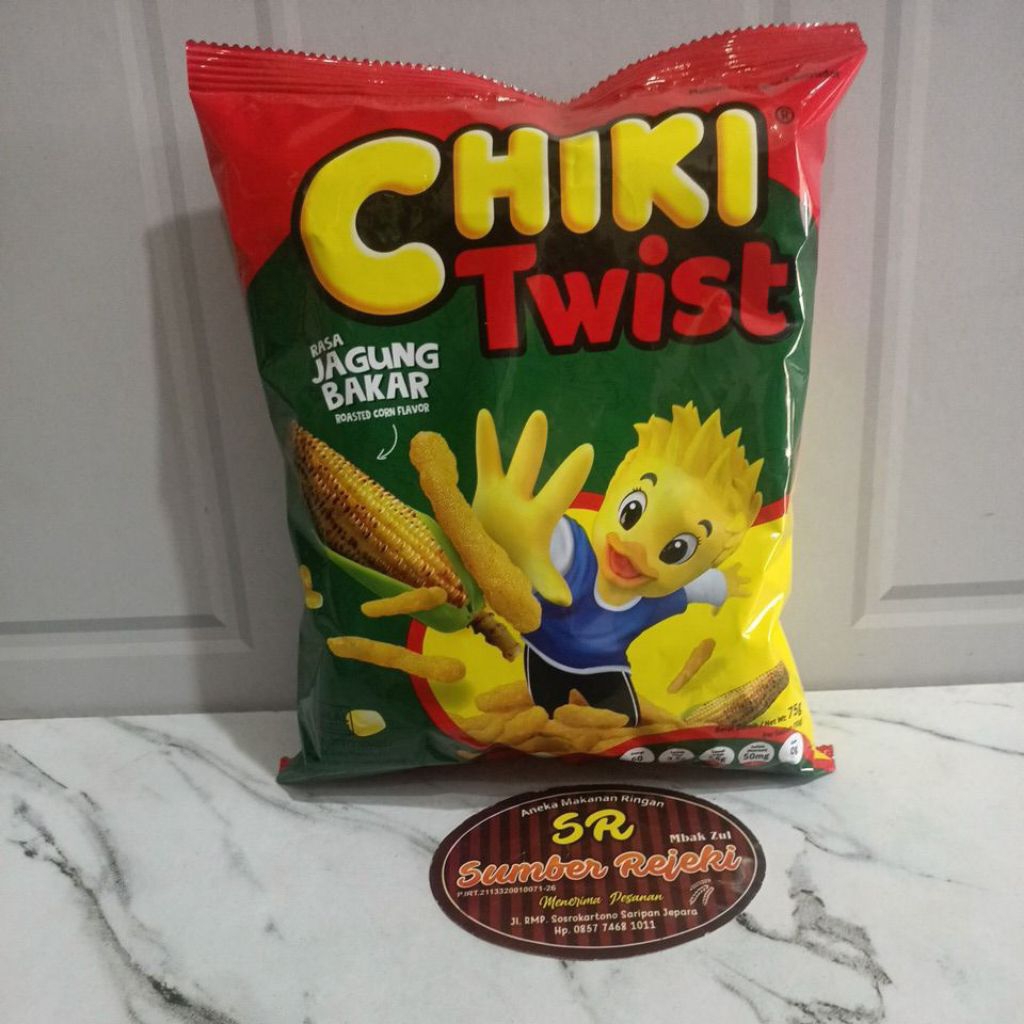 CHIKI TWIST RASA JAGUNG BAKAR BERAT 75GRAM