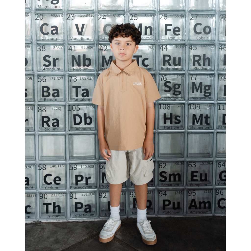 LEWIS EMMA - Cosmic Shirt (2-14 Tahun) Kemeja Anak Laki-Laki / Atasan Anak Lengan Pendek