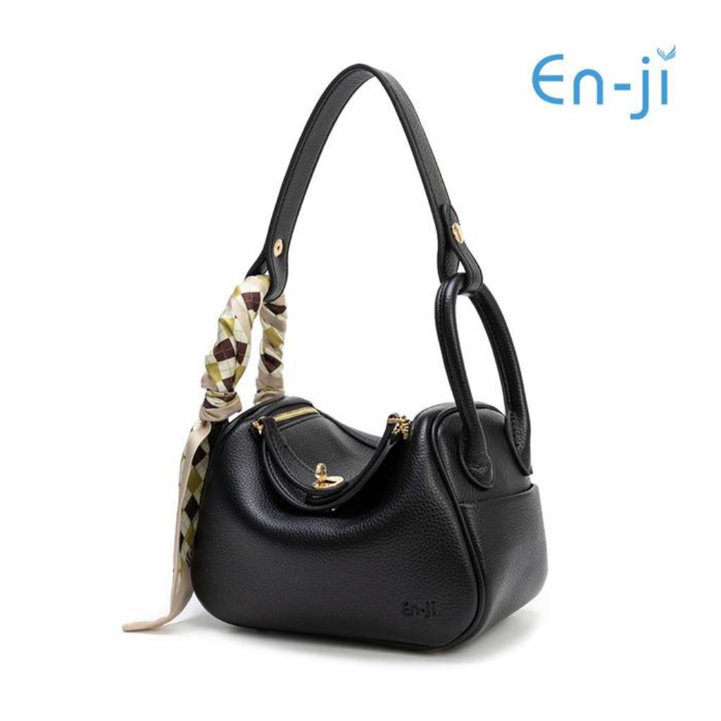 Enji En-Ji Tas Selempang Wanita Aesthetic Naera Shoulder Bag Black