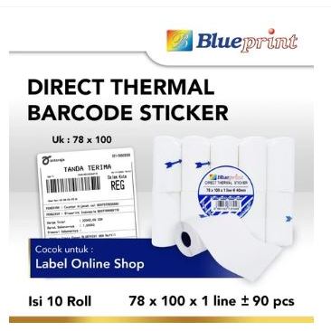 

Blueprint Kertas Label Sticker 78x100mm 90pcs