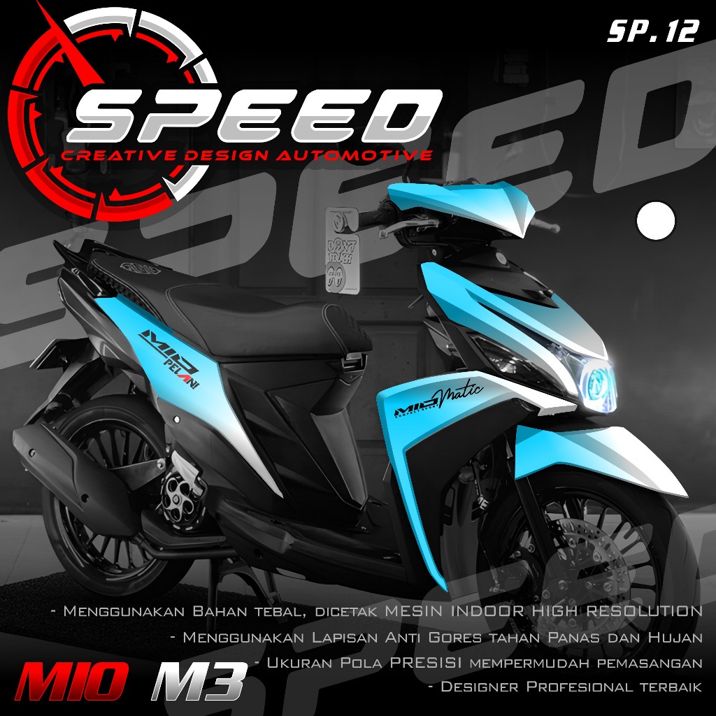 (PROMO COD) TERBARU Decal Sticker Yamaha Mio M3 125 Full body - Stiker Skotlet Variasi Modifikasi Mo