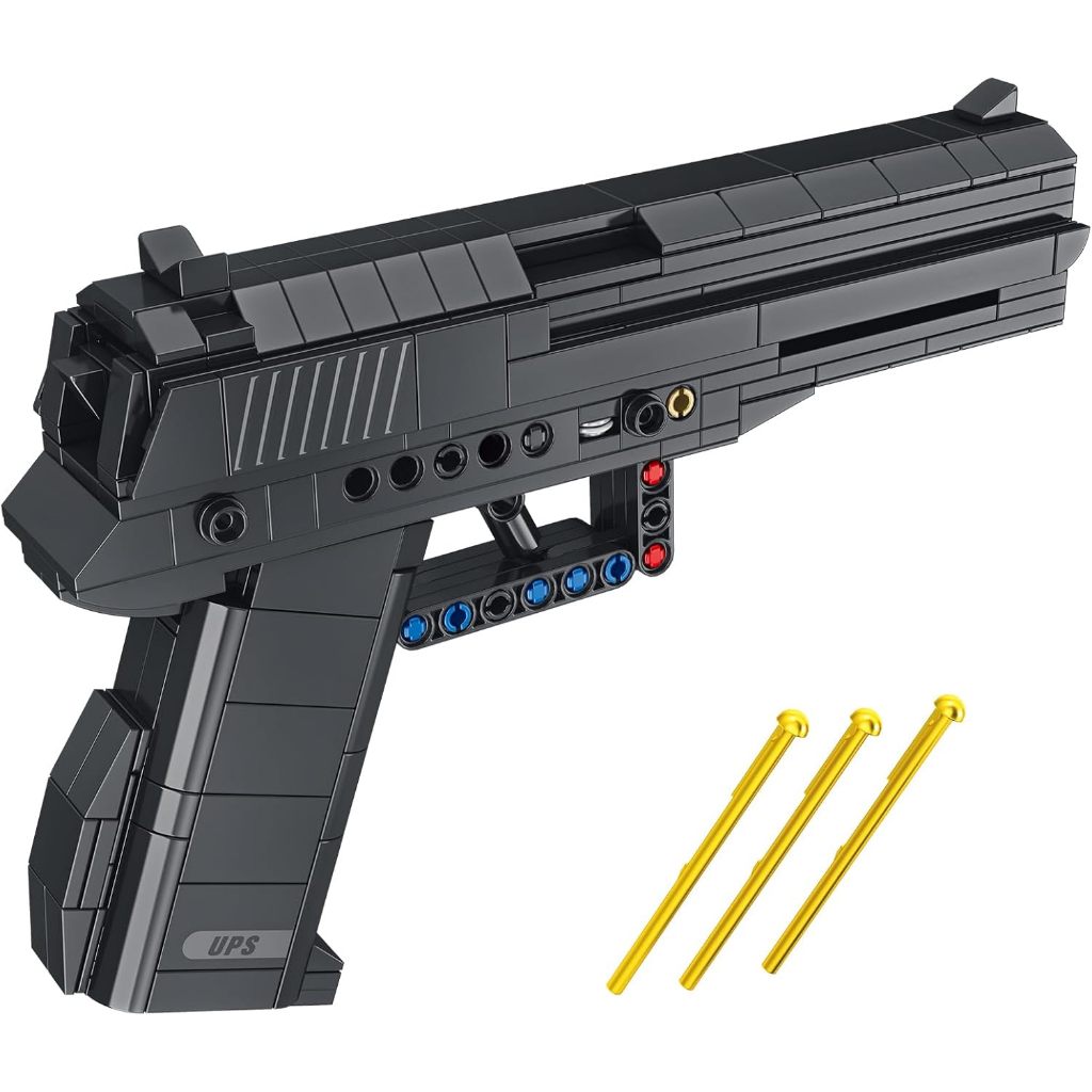 Sosuy Building Block Gun Sets, USP 1:1 Shootable Pistol Model Guns Army Toys for Adult Teen Boys