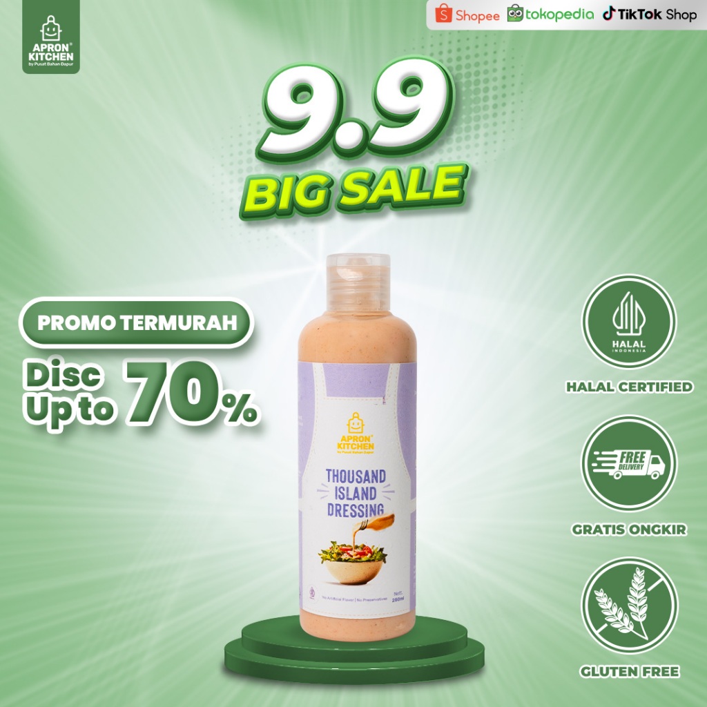 

Apron Kitchen Thousand Island Saus Dressing Salad 250ML