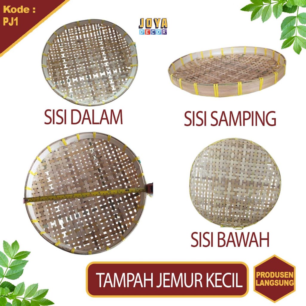 TAMPAH BAMBU JEMUR KECIL , ANYAMAN BAMBU , TAMPAH JEMUR KERUPUK PJ1