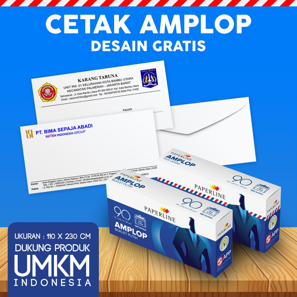 Cetak Amplop /Cetak Amplop Custom /Amplop instansi /Amplop kondangan /Amplop perusahaan/  Amplop des