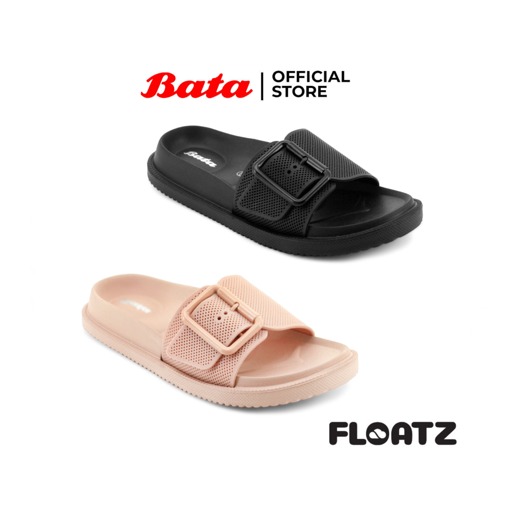 FLOATZ by BATA - BECKY "Extra Cushioning" Sandal Slide Karet Wanita - Sandal Selop