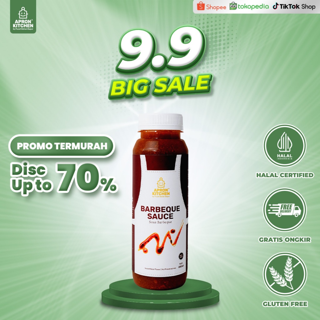 

Apron Kitchen Saus BBQ Barbecue Saus Bumbu Masak 250ml