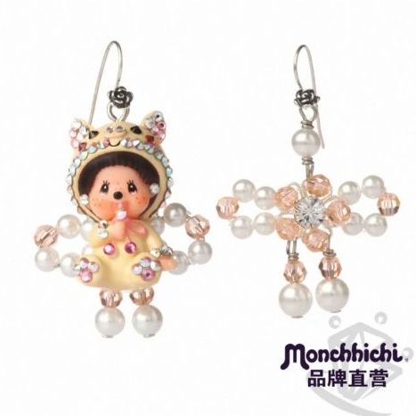 Anting Monchichi Swarovski Original 100%/ Monchhichi Earrings Swarovski
