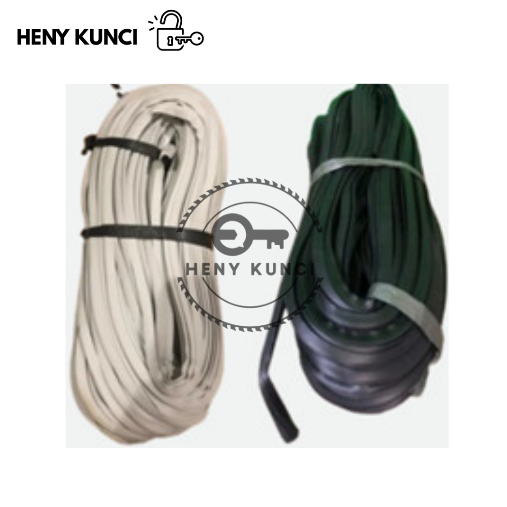 Karet 078 Hitam/Karet C Kecil /Kusen Aluminium Panjang 40 Meter