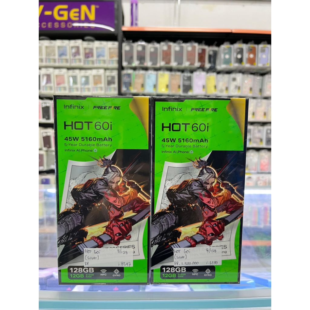 Infinik Hot 60i 6/128 up to 12GB  up to  12GB Extended Ram , 6,7inch 120 hz HD+ H 50MP 5160mAh - NFC