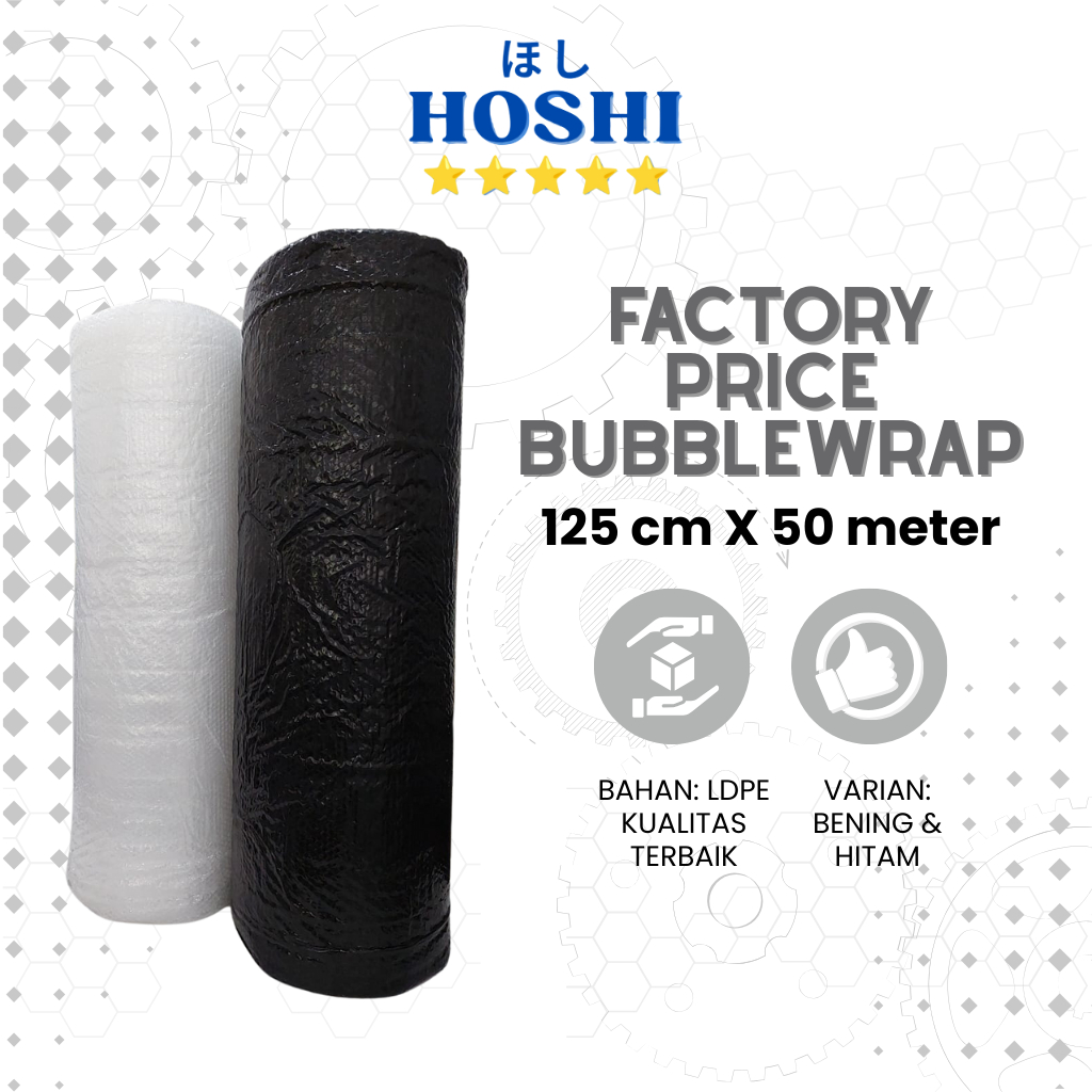 

HOSHI PLAST - Bubble Wrap 125cm x 50m - Bubble Wrap murah Surabaya - Bubble wrap instant surabaya sidoarjo kemasan tahan air packaging aman bungkus plastik