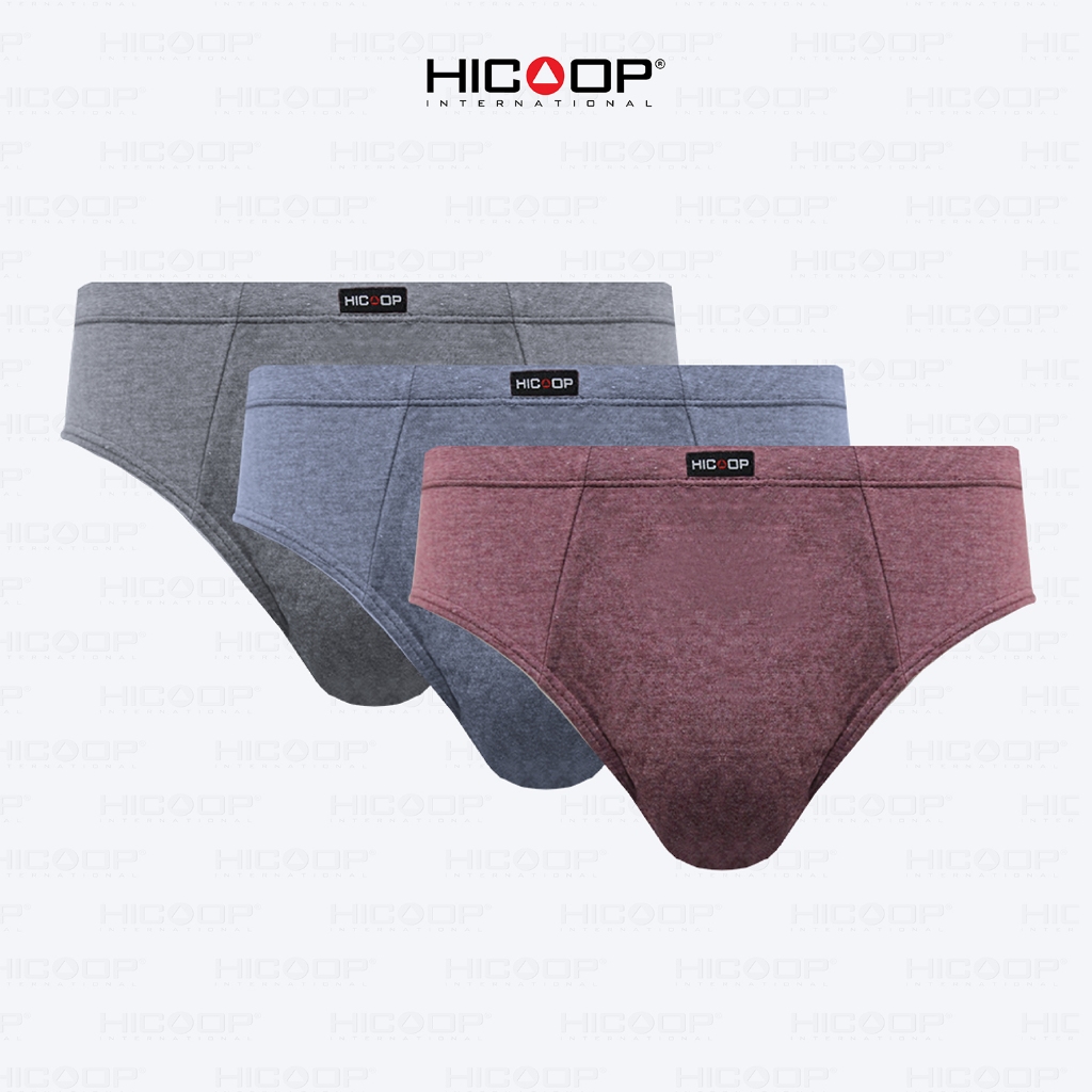 Celana Dalam Pria Hicoop 3 Pcs Brief Premium Cotton HB-01 Katun Halus Lembut dan Nyaman
