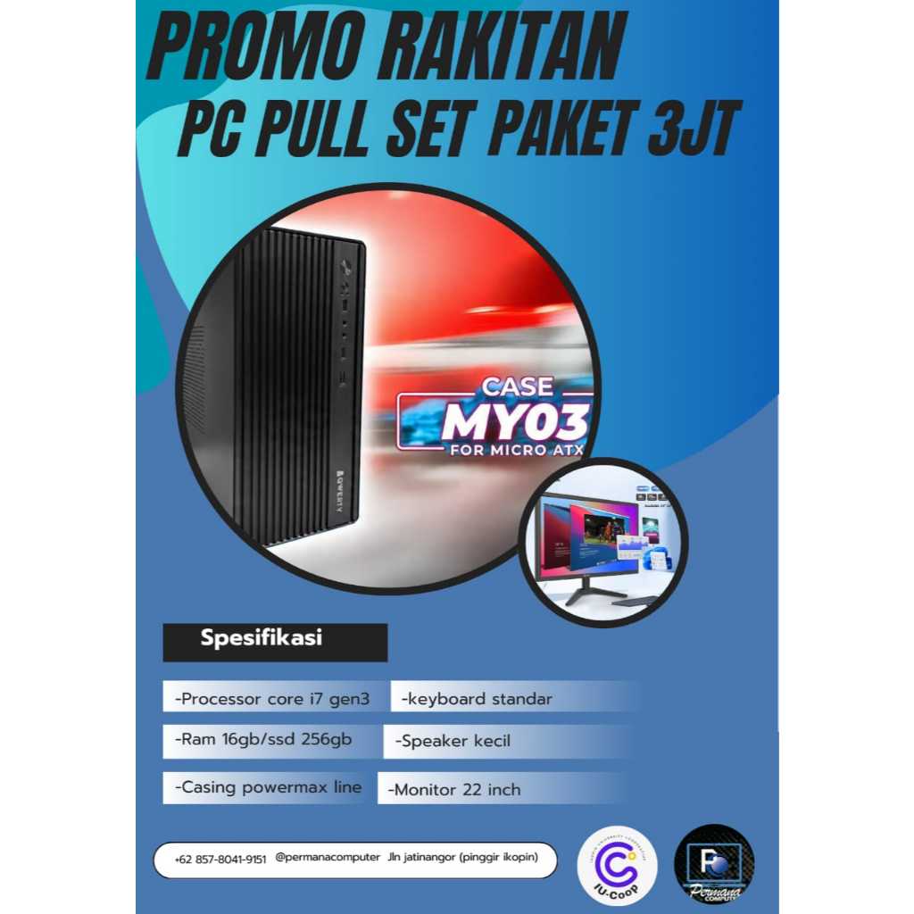 PC PAKET 3JT COCOK UNTUK EDITING RINGAN