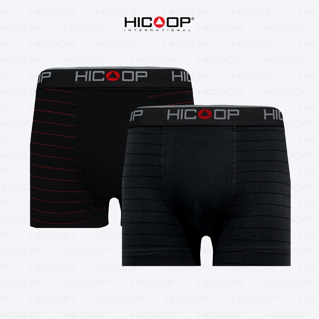 Hicoop - Underwear Boxer - Celana Dalam Boxer Pria - Hitam - 1 Pcs - HXKL-SP09
