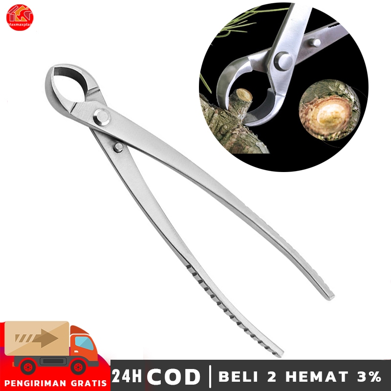 Gunting Dahan Pemotong Catok Bonsai Cembung 21cm Cabang Pohon Berkebun Tanaman Hias