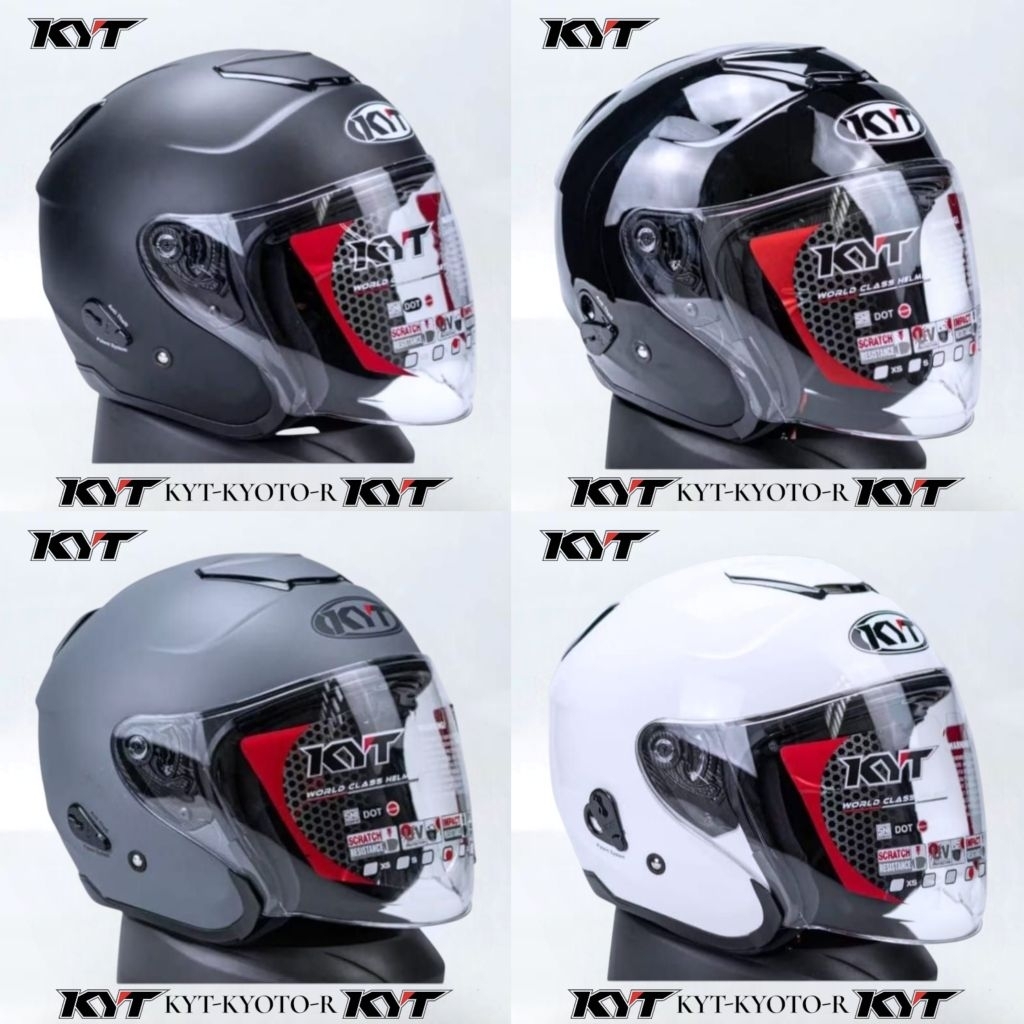 Helm KYT Kyoto R White Original KYT