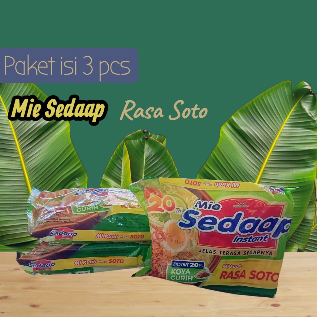 

Mi Sedap Kuah rasa soto 76gram (minimal pembelian 3pcs)// mi sedap soto koya gurih