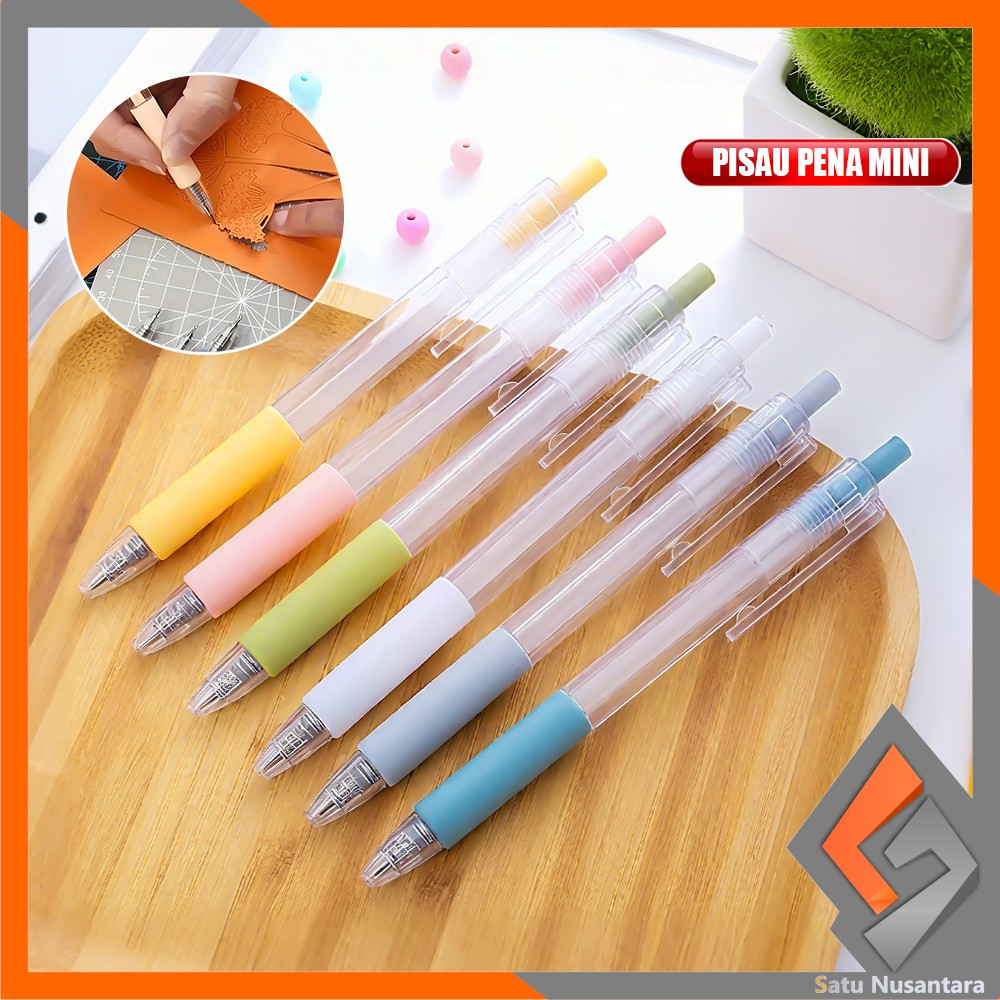 

SN-A125 Cutter Mini Lucu Bentuk Pena / Pisau Pulpen Ukir Pemotong Kertas Alat Tulis Kantor / Pen Knife Cutter Pisau Cutter Stiker Portable