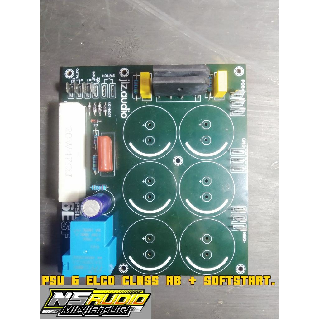 PCB PSU 6 ELCO PLUS SOFTSTART/ KIT PSU PLUS SOFTSTAR