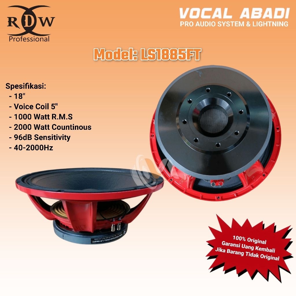 SPEAKER COMPONENT RDW LS1890FT
