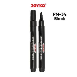 

Permanent Marker Spidol Permanen Round Tip Joyko Refillable - Black Ink