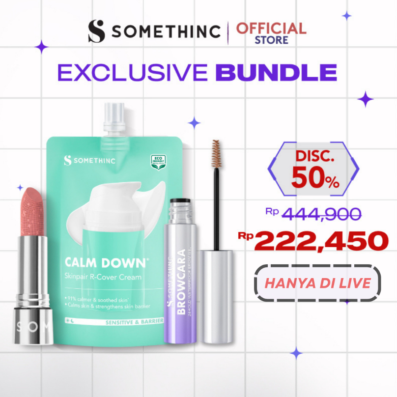 [PROMO LIVE 50%] SOMETHINC Skincare Makeup Trio | Maskara Alis Tahan Lama Anti Air Smudgeproof| Pele