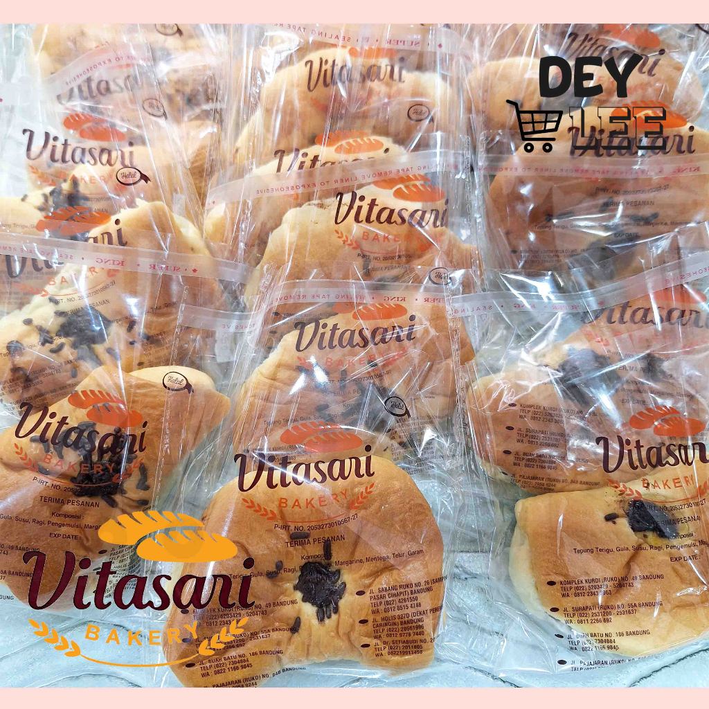 

VITASARI Roti Pisang Coklat per 1 pc Satuan Fresh Halal Bandung