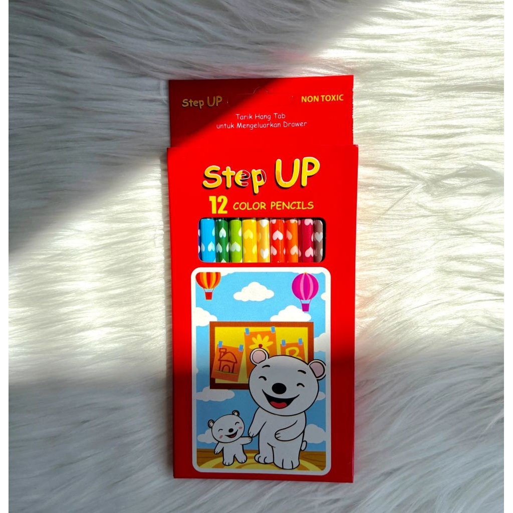 

5 PACK Step Up Pensil Warna Random Non Toxic untuk Seniman dan Alat Menggambar dan Menulis Kreatif dan Presisi Stationery