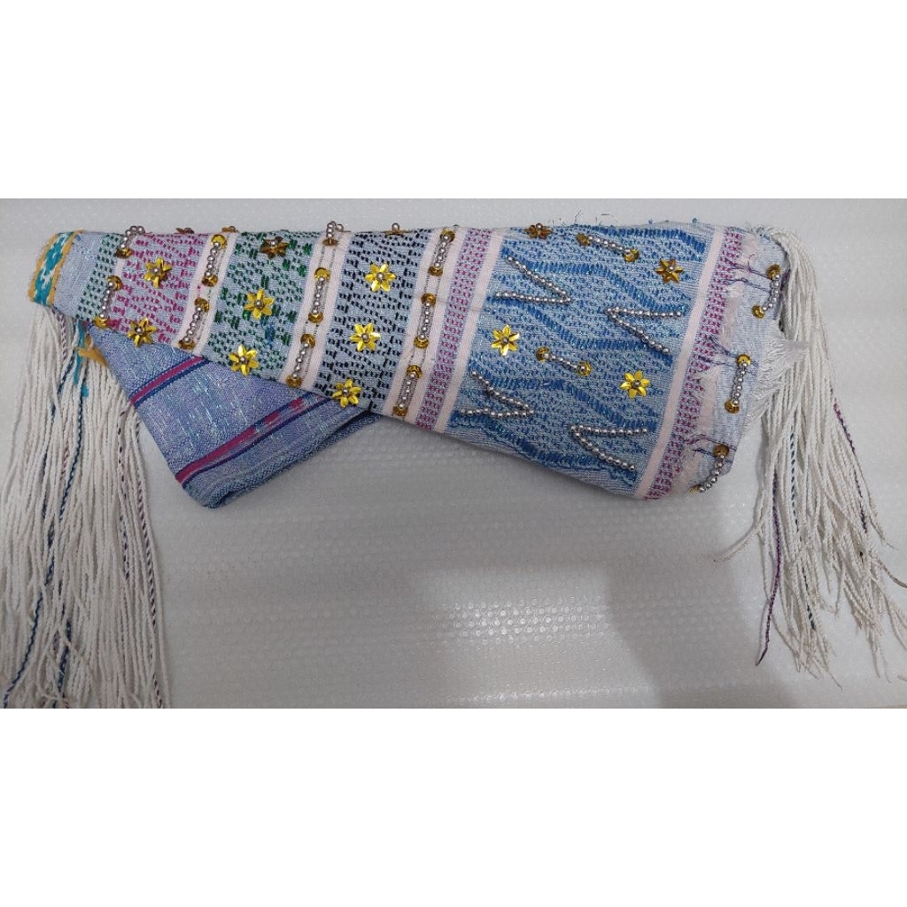 BULANG SIMALUNGUN/BULANG KAIN TENUN PAYET/BULANG BIRU LANGIT